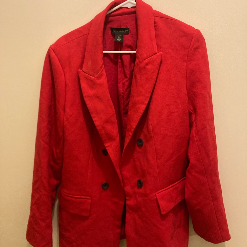 House of Harlow 1960 Scarlet Blazer